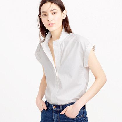 J.Crew Petite short-sleeve popover shirt