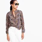 J.Crew Ruffle popover shirt in Liberty Art Fabrics Eastern Voyage print