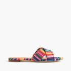 J.Crew Multistripe Cora crisscross sandals