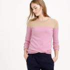 J.Crew Italian cashmere long-sleeve T-shirt in stripe