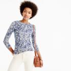 J.Crew Ruffle Tippi sweater in mermaid floral