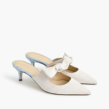 J.Crew Sophia mules (55mm) with glitter heel