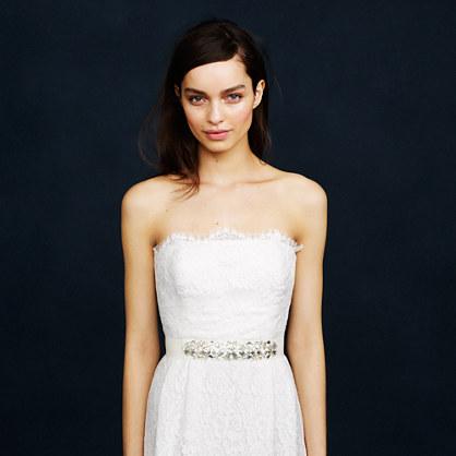 J.Crew Embellished grosgrain sash