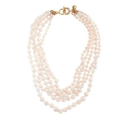 J.Crew Pearl twisted hammock necklace