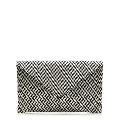 J.Crew Convertible stationery clutch in raffia