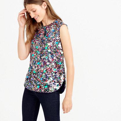 J.Crew Collection sequin sleeveless top