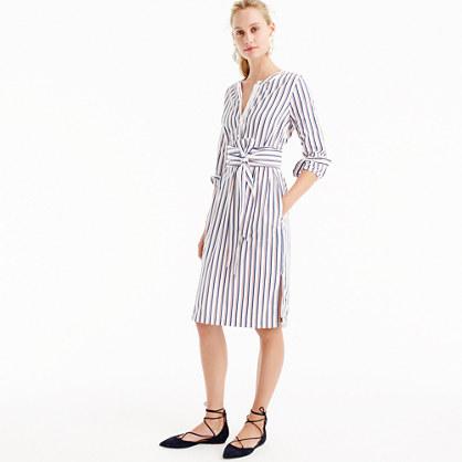 J.Crew Thomas Mason® for J.Crew tie-waist shirtdress