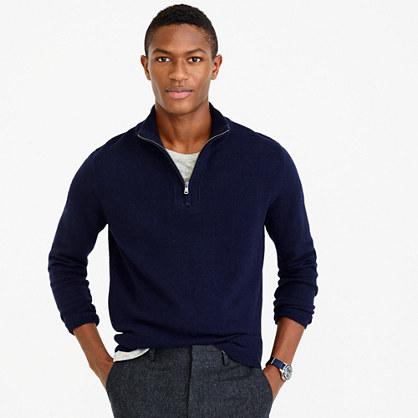 J.Crew Softspun half-zip sweater