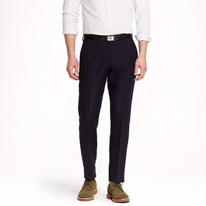 J.Crew Ludlow suit pant in rope stripe Italian wool-linen