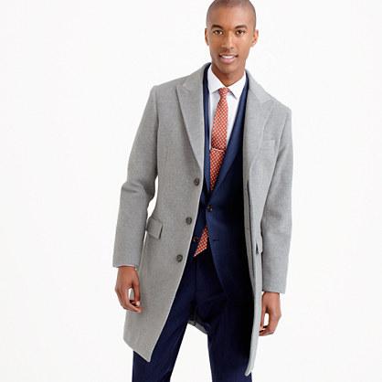 J.Crew Ludlow peak-lapel topcoat in Italian wool-cashmere with Thinsulate&reg;