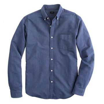 J.Crew Vintage oxford shirt in tonal cotton