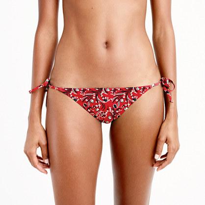 J.Crew String bikini bottom in bandana print