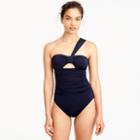 J.Crew Jersey Lomellina&reg; one-shoulder one-piece swimsuit