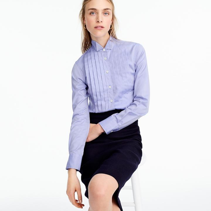 J.Crew Thomas Mason for J.Crew tuxedo shirt in blue