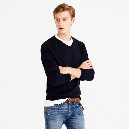 J.Crew Tall rugged cotton V-neck sweater