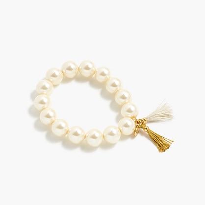 J.Crew Pearl and tassel bracelet