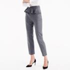 J.Crew Slim trouser with ruffle waist