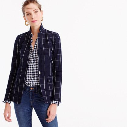J.Crew Regent blazer in windowpane print