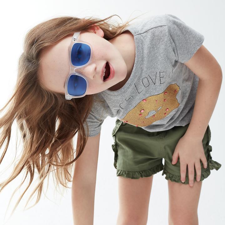 J.Crew Girls' peace, love & donuts T-shirt