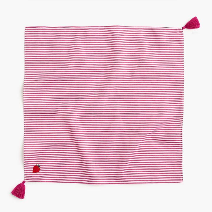 J.Crew Bandana scarf in strawberry stripe
