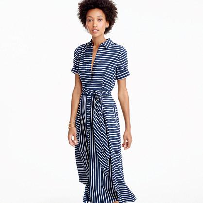 J.Crew Midi shirtdress in stripe