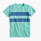 J.Crew Boys' heather double-stripe T-shirt in the softest jersey