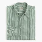 J.Crew Secret Wash shirt in spring green stripe