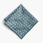 J.Crew Silk-cotton reversible pocket square in daisy print
