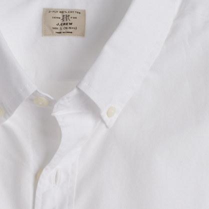 J.Crew Tall Secret Wash shirt in white