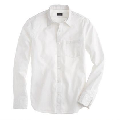 J.Crew Tall Secret Wash point-collar shirt in white