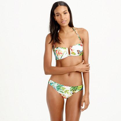 J.Crew U-front bandeau bikini top in Ratti® Into the Wild print