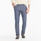 J.Crew 484 slim-fit pant in stretch blue chambray