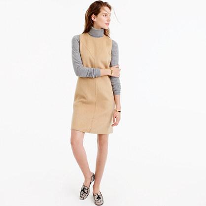 J.Crew Collection A-line shift dress in double-faced cashmere