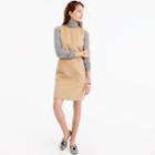 J.Crew Collection A-line shift dress in double-faced cashmere