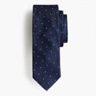 J.Crew Silk tie in white dot