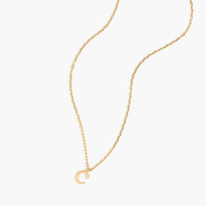J.Crew Gold letter necklace