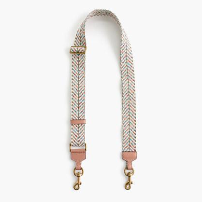 J.Crew Chevron detachable bag strap