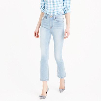 J.Crew Billie demi-boot crop jean in Mayfair wash