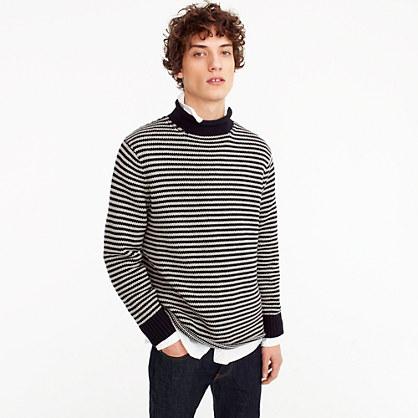 J.Crew Cotton rollneck™ sweater in stripe