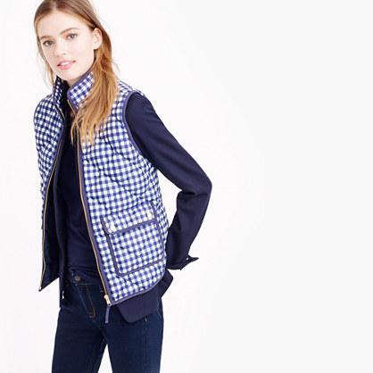 J.Crew Excursion vest in gingham
