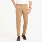 J.Crew Pleated Bowery Slim-fit pant in garment-dyed Italian chino