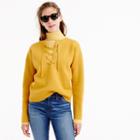 J.Crew Collection bonded lace-up sweater
