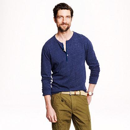 J.Crew Slim flagstone marled henley