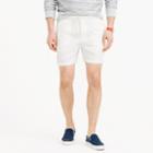 J.Crew Dock short in white Irish herringbone cotton-linen