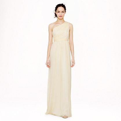 J.Crew Kylie long dress in silk chiffon