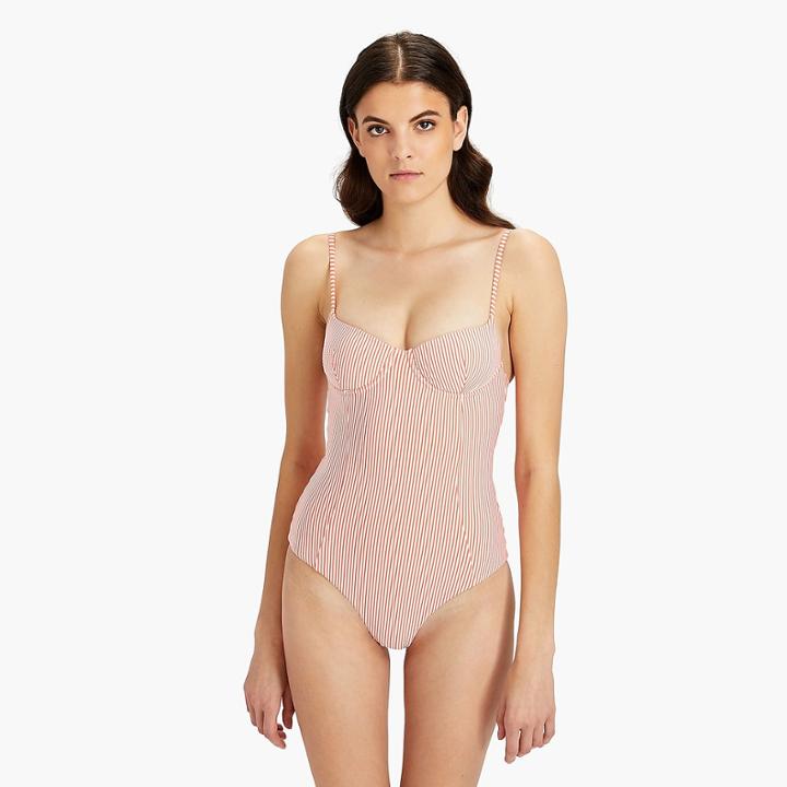 J.Crew Onia Isabella seersucker one-piece