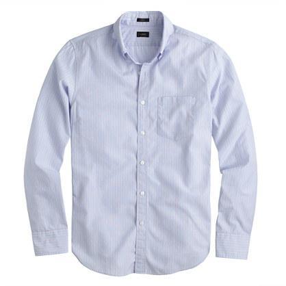 J.Crew Slim Secret Wash shirt in stripe end-on-end cotton