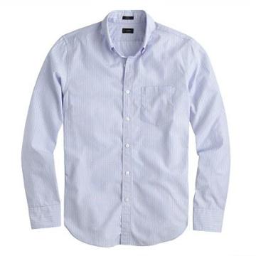 J.Crew Slim Secret Wash shirt in stripe end-on-end cotton