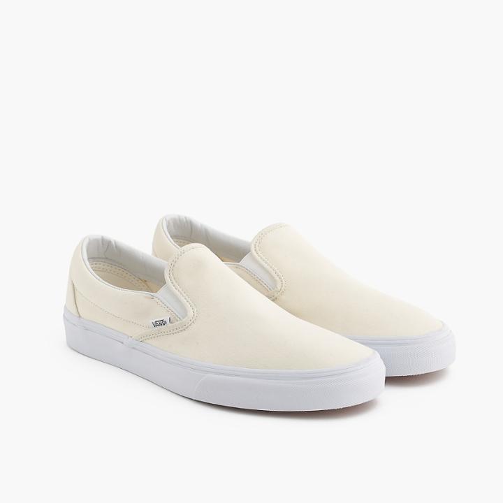 J.Crew Men's Vans canvas slip-on sneakers