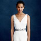 J.Crew Jeweled floral grosgrain sash